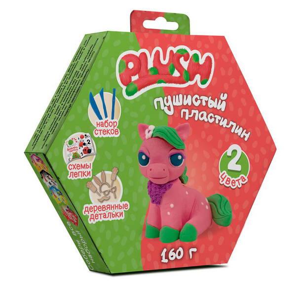 Пластилин пушистый ТМ *PLUSH*, 160 гр - PL02201806