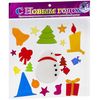 Декоративное украшение, гелевая аппликация, 30x30 см Snowmen - Е92229