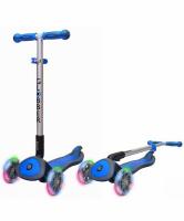 Самокат GLOBBER ELITE SL My Free Fold up со светящимися колесами 445-100 DARK BLUE - 6298