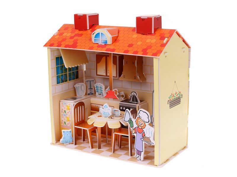 3D пазл из пенокартона Zilipoo КУХНЯ, 36 элементов, 4 листа - 571-G
