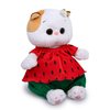 Мягкая игрушка Budi Basa Кошечка Ли-Ли BABY в костюмчике Клубничка 20 см - LB-096