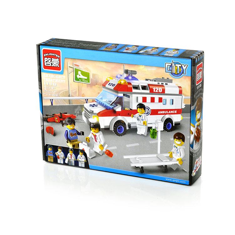 Конструктор ENLIGHTEN BRICK серия Медицина *Оказание помощи* (328 деталей) - C1118|1118