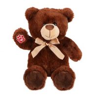 Мягкая игрушка Fluffy Family Мишка Шоколадка 23 см, звук - 681664