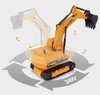 Радиоуправляемый экскаватор JXD A016 2.4GHz с песком и кубиками - JXD-A016