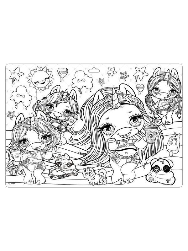 Коврик-раскраска Poopsie Slime Surprise *Sunny day* 48*33,5 см - PX0001-1