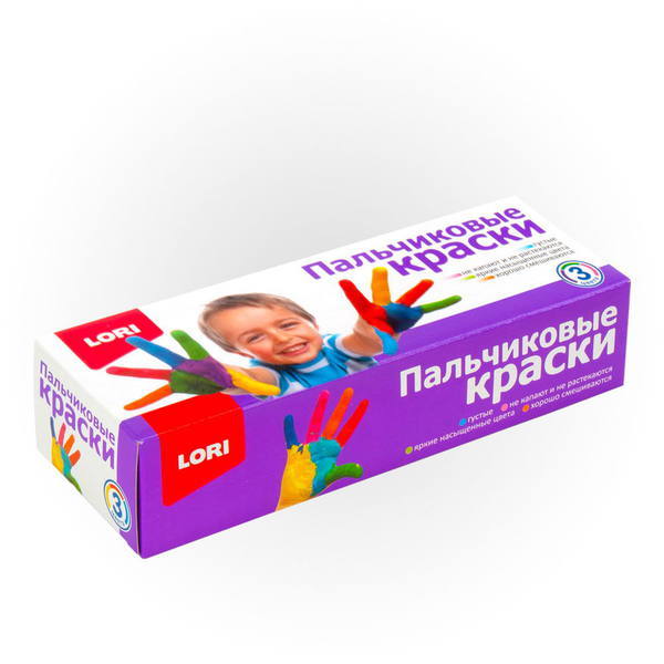 Пальчиковые краски LORI 3 цвета по 70 мл. №2 - Пкр-003