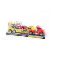 Инерционный грузовик с гоночной машинкой Shenzhen Toys Crazy Carrier, 8888 - В33865