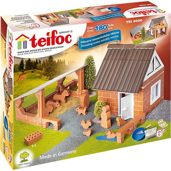 Строительный набор Teifoc Ферма (180 деталей, 10 фигурок) - TEI-4600