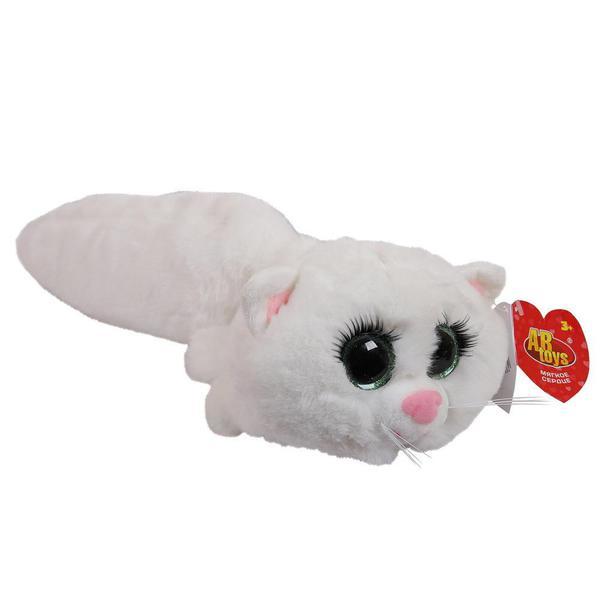 Мягкая игрушка ABtoys Реснички. Кошка белая 40 см - M5082