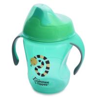 Поильник-непроливайка с крышкой с ручками Tommee Tippee Explora Easy Drink (зелёная), 230мл - 44711087-1