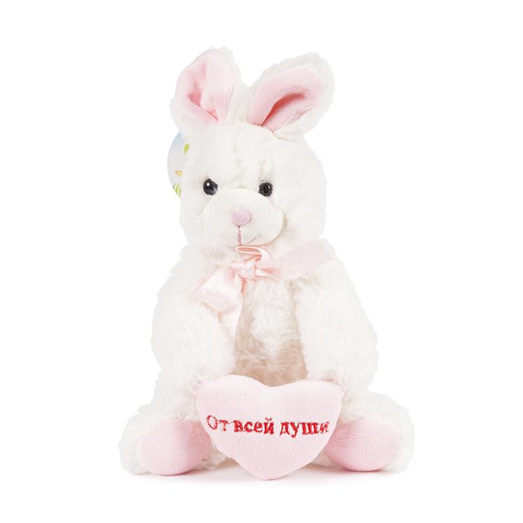 Мягкая игрушка Bebelot Заяц с сердечком, 15 см - BHO0805-154
