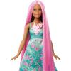 Кукла Barbie Dreamtopia Принцесса с волшебными волосами и аксессуарами Брюнетка - DWH41|DWH43