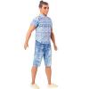 Кукла Barbie Fashionistas Кен в широких джинсовых шортах - FNJ38
