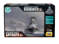Сборная модель World Of Warships - Немецкий линкорн *Бисмарк*, 1:1200 - 9204