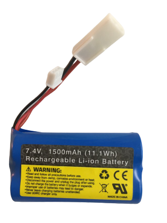 Аккумулятор для катера UDI009 Li-Ion 18650 1500MAH 7.4V разъем EL2P - UDI009-001