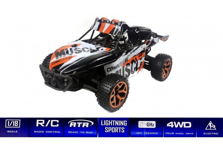Радиоуправляемый багги Zhencheng 4WD RTR масштаб 1:18 2.4G - 17GS03B-Orange