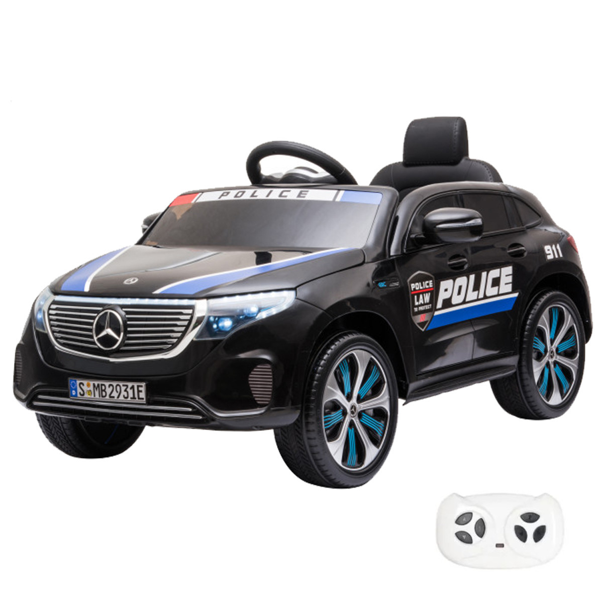 Электромобиль Harley Bella Mercedes Police EQC 400 12V 2WD