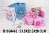 Игровой набор Shenzhen Toys автобус, мебель, фигурка, посуда, свет. звук - JB400815