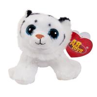 Мягкая игрушка ABtoys Тигрёнок белый, 14 см - M0073