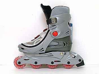 Раздвижные роликовые коньки Trans Roller, пластик.рама, колеса PVC 64мм 608Z, размер 38-41 - Х15559