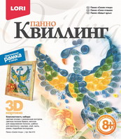 Панно в технике квиллинг *Синяя птица* - Квл-012