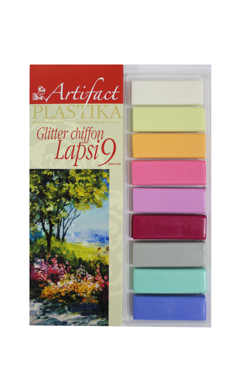 Набор для творчества ARTIFACT LAPSI SHIFFON GLITTER 9 цветов шифон с блестками - 7109-49