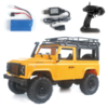 Радиоуправляемый краулер MN Model Land Rover Defender (желтый) RTR 4WD масштаб 1:12 2.4G - MN-90Y