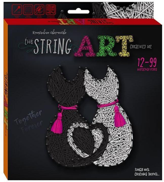 Набор креативного творчества Danko Toys STRING ART Кошки - STRA-01-04