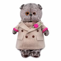 Мягкая игрушка Budi Basa Басик в кремовом пальто 19 см - Ks19-156