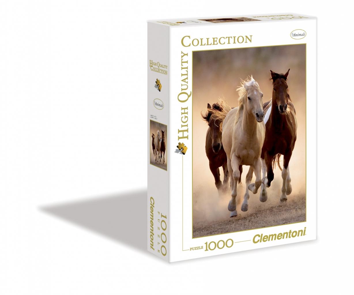 Пазл Clementoni HQ Бегущие кони 1000 элементов - 39168