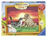 Картина по номерам Ravensburger *Котенок и щенок* - 28381