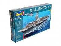 Сборная модель корабля Авианосец Нимиц (CVN-68), масштаб 1:1200 - 05814R