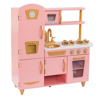 Кухня игровая Винтаж, цвет: розовый с золотом - 53443_KE