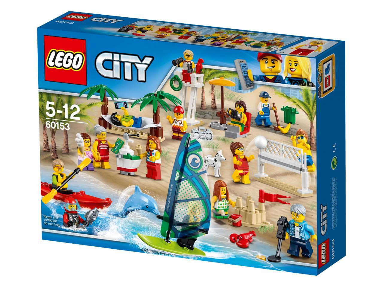 Конструктор LEGO City Отдых на пляже - жители - 60153