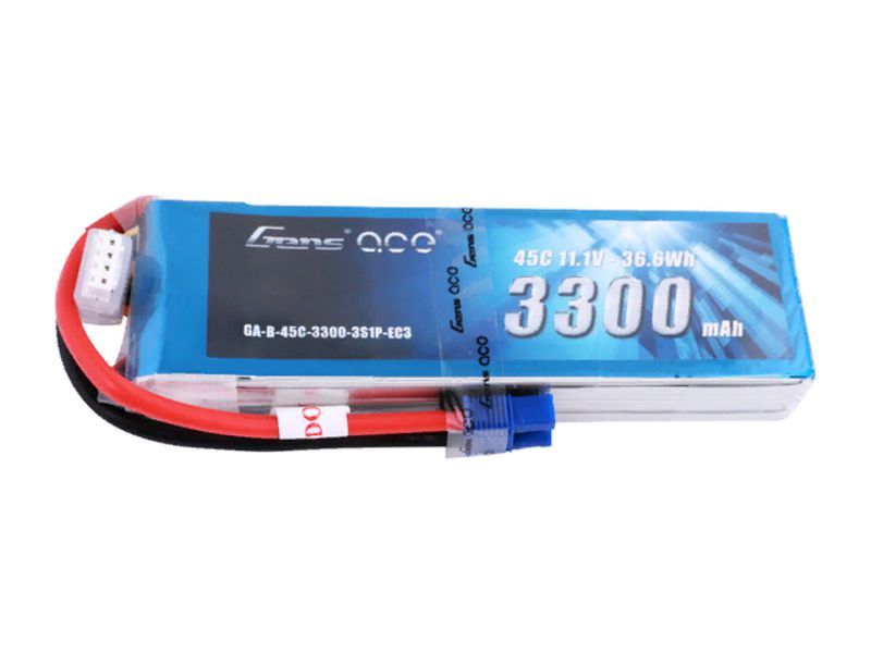 Аккумулятор GensAce 3300mAh 11.1V 45C 3S1P with EC3 - GA-EC3-B-45C-3300-3S1P