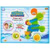 Набор игрушек для ванной Abtoys Веселое купание Горка-серпантин зеленая с 2 животными на кругах - PT-00540|зеленая