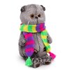 Мягкая игрушка Budi Basa Басик в ярком шарфе 22 см - Ks22-202