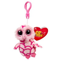 Игрушка-брелок ABtoys Совенок розовый, 12 см - M0032