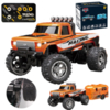 Радиоуправляемый внедорожник HB 666 Минитрак с прицепом 4WD RTR масштаб 1:64 2.4G - HG4-80-ORANGE