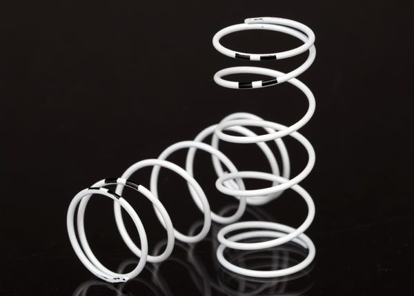 Spring, shock, white (GTR long) (0.767 rate black) (1 pair) - TRA7444