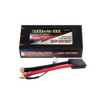 Аккумулятор VANT Black Li-Po 7.4V 2S2P 5000mAh 100C TRX Short case - VTB-5000-100C-2S-TRX