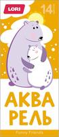 Акварель Funny friends, 14 цв. - Ааф-004