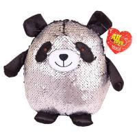 Мягкая игрушка ABtoys Панда с пайетками, 20 см - MP009