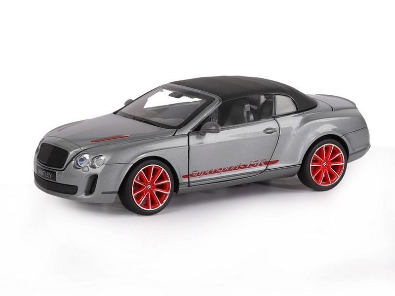 Машина Автопанорама Bentley Continental Supersports ISR, серый металлик, масштаб 1:24, свет, звук - JB1251021