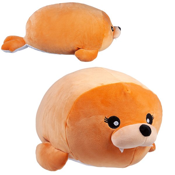 Мягкая игрушка ABtoys Super soft. Морж коричневый, 45 см - M4978