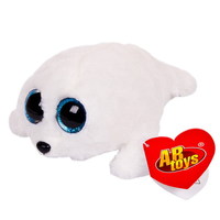 Мягкая игрушка ABtoys Тюлень белый, 15 см - M0056
