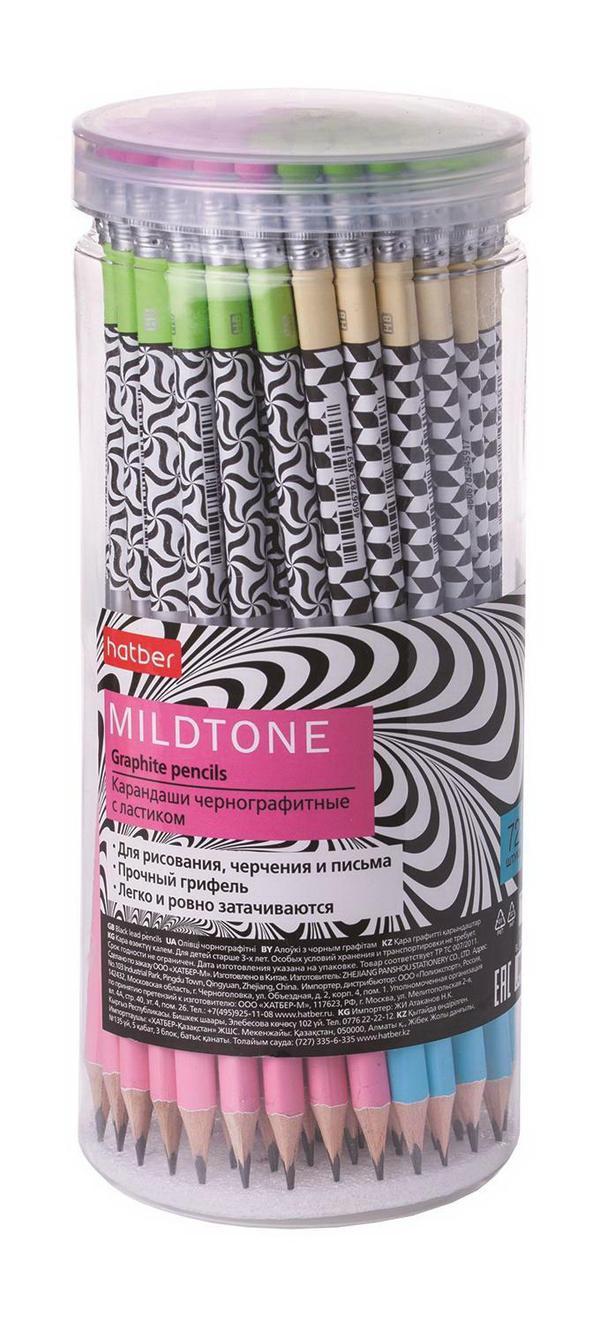 Карандаш чернографитный Hatber Mildtone - BL-061958