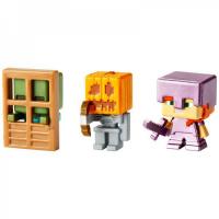 Набор Mattel Minecraft 3 фигурки персонажей - DKD58