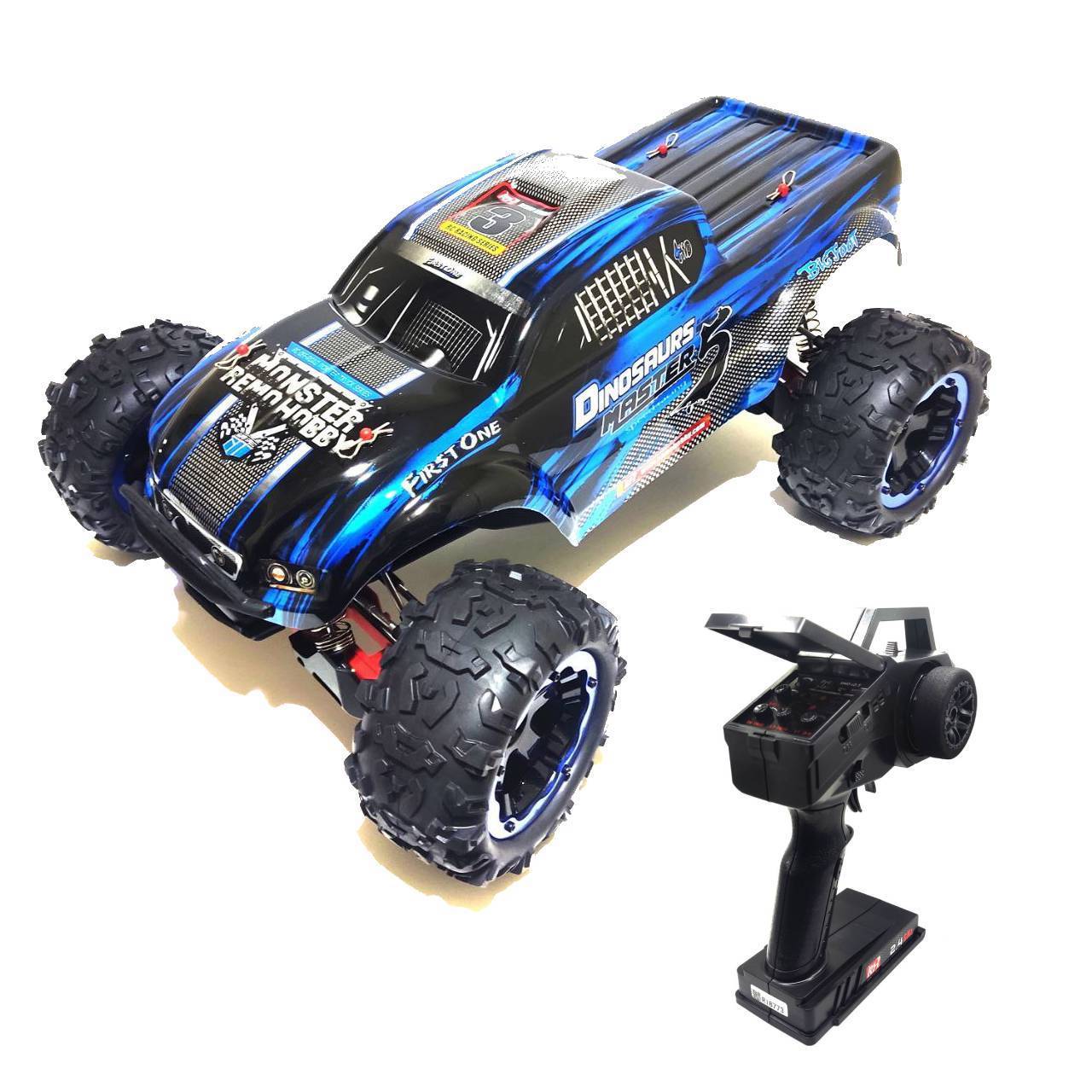 Уценка. Радиоуправляемый монстр Remo Hobby Dinosaurs Master 5 4WD RTR масштаб 1:8 2.4G - RH8036NEW-BLUE_sale