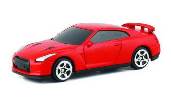 Машина металлическая RMZ City Nissan GTR (R35), масштаб 1:64, красный матовый - 344013SM(B)